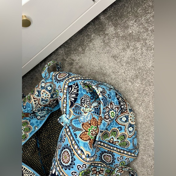 Vera Bradley Bali Blue Weekender Tote Duffle Bag - Picture 5 of 10